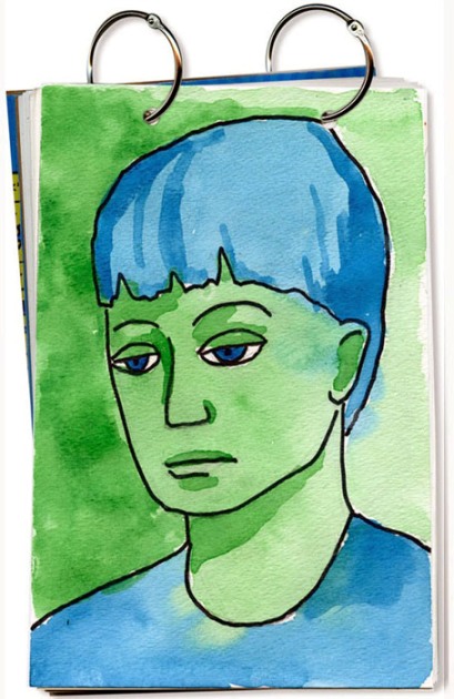 Image result for picasso blue period self portrait