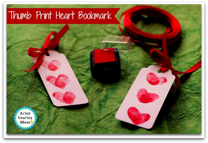 Thumbprint Heart Bookmark