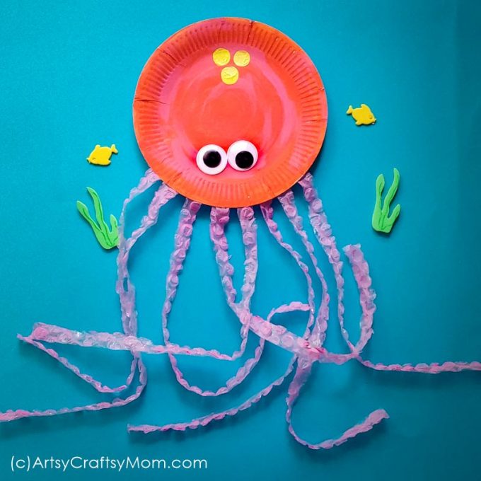 Paper plate octopus craft is an exciting way to learn about ocean creatures while brushing up on some scissor cutting and other fine motor skills. 