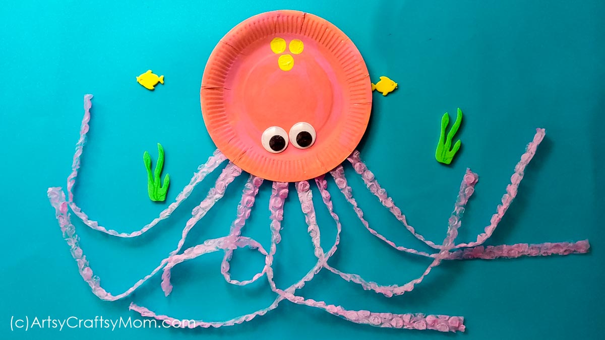 How to Make a Paper Plate Octopus | Ocean Crafts for Kids