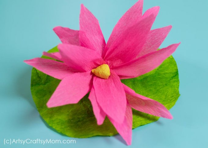 India Independence Day Special Crafts - Learn to make an adorable Paper Peacock and Crepe Paper Lotus - The National Bird and flower of India with Kids. 