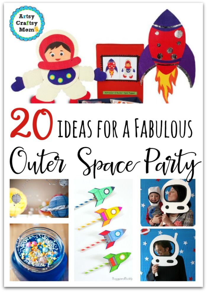 20 Fabulous Outer Space Birthday Party Ideas For Kids - From space party games, space party decorations, Printables, Gift Ideas, and Space themed Invites