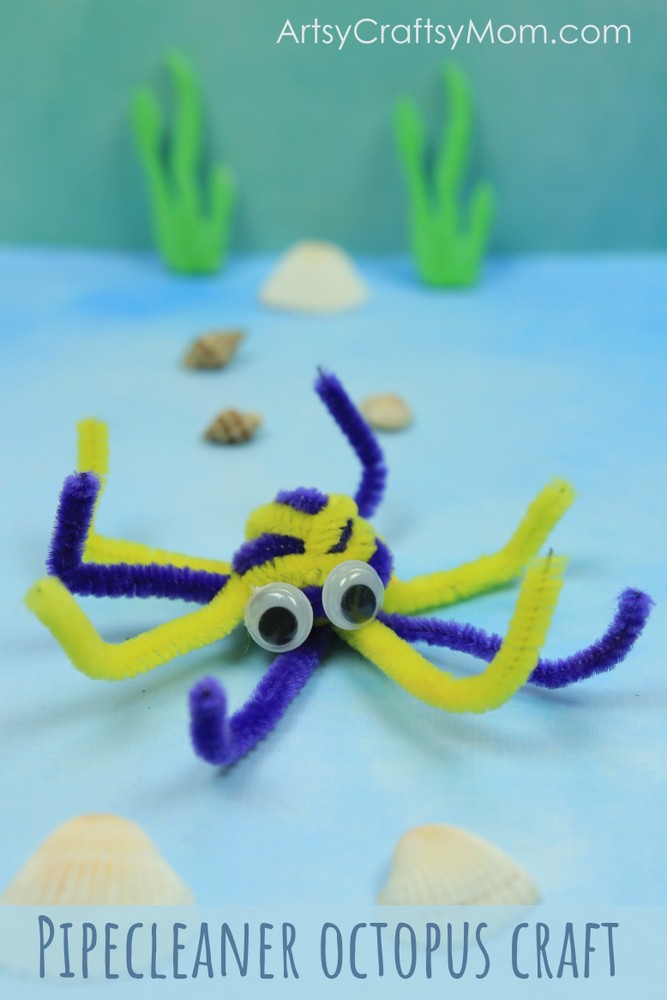 Pipecleaner Octopus Craft for kids