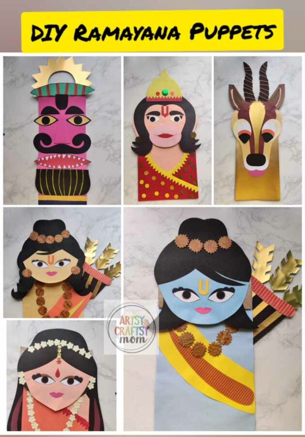 DIY Ramayana Puppet Craft 1