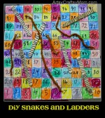 DIY snakes and ladders