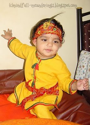 Krishna costume for kids