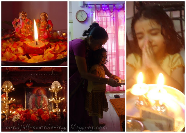Diwali moments - Celebrations in an indian house