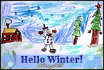 Hello Winter – A drawing by Lil P