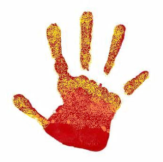 Red Handprint right