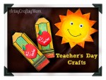 Teachers day pencil shaped card + Free printable template