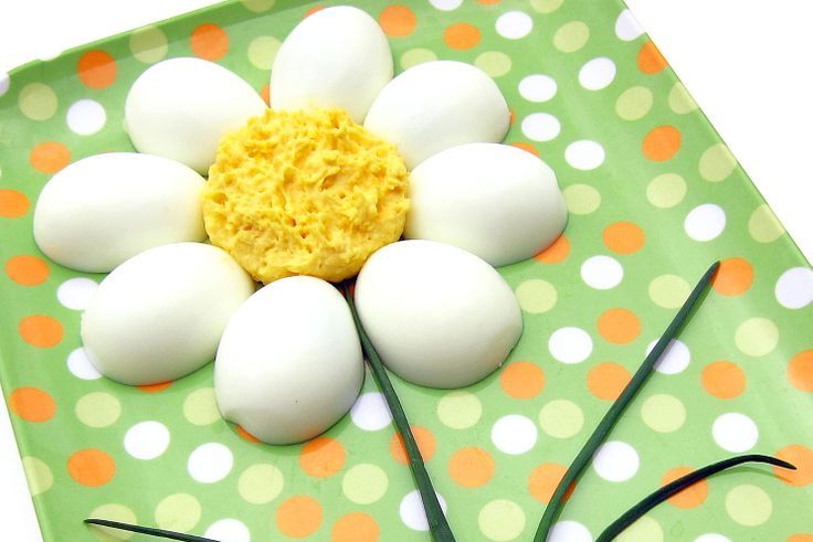 Cut your hard boiled eggs in half, make your favorite deviled egg filling, then throw together a deviled egg display that will only take minutes and surely impress your guests 