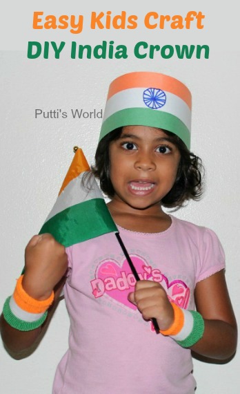 India Crown - Easy Kids Craft For Independence