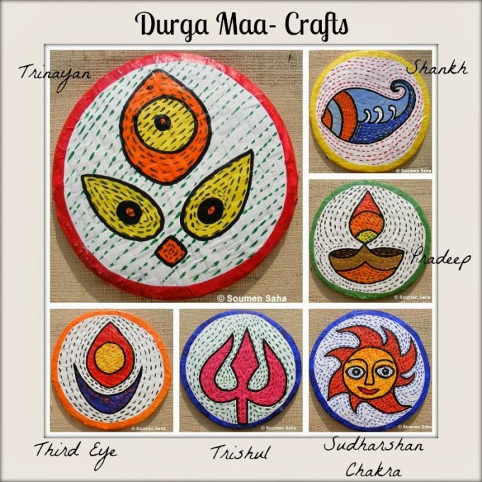 Durga craft Collage