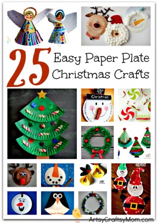 25 Easy Christmas Crafts Made from Paper Plates