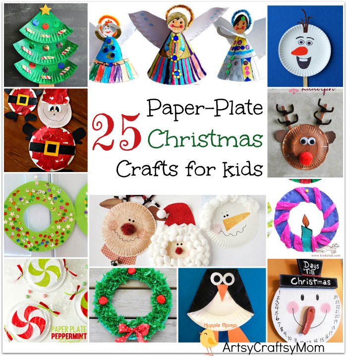 25 Easy Paper Plate Christmas Crafts For Kids Artsy Craftsy Mom