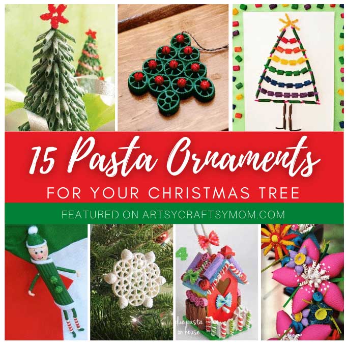 Christmas Pasta Ornaments 2