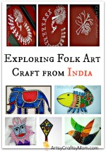 Exploring Folk Art Craft from India with kids