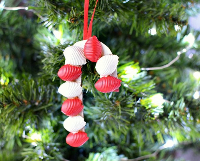 Shell Pasta Christmas Ornament