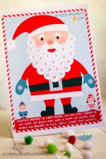 Free Holiday Printable – Santa Advent Calendar and gift tags