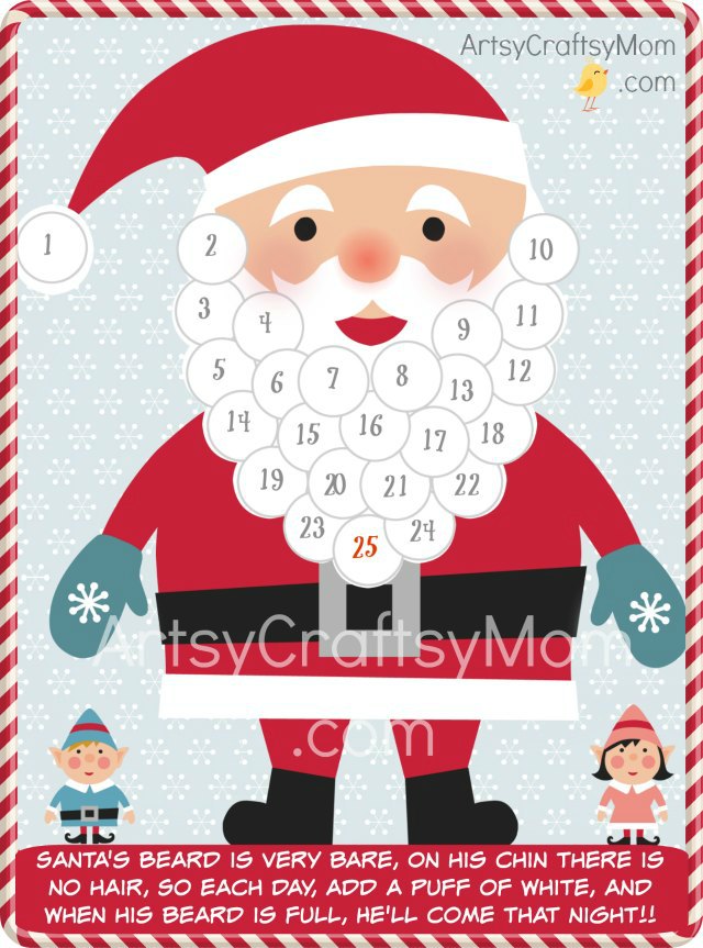 Free Holiday Printables - Christmas advent calendar