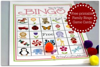 Free Printable Family Bingo Card set - Artsy Craftsy Mom