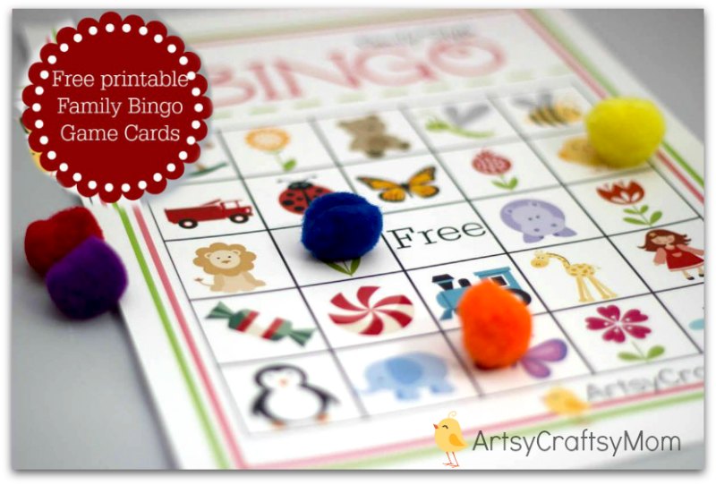 Free Printable Family Bingo Card set2