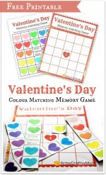 Free Printable Valentine’s Day Memory Game