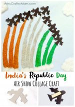 India Republic Day Air Show Collage Craft