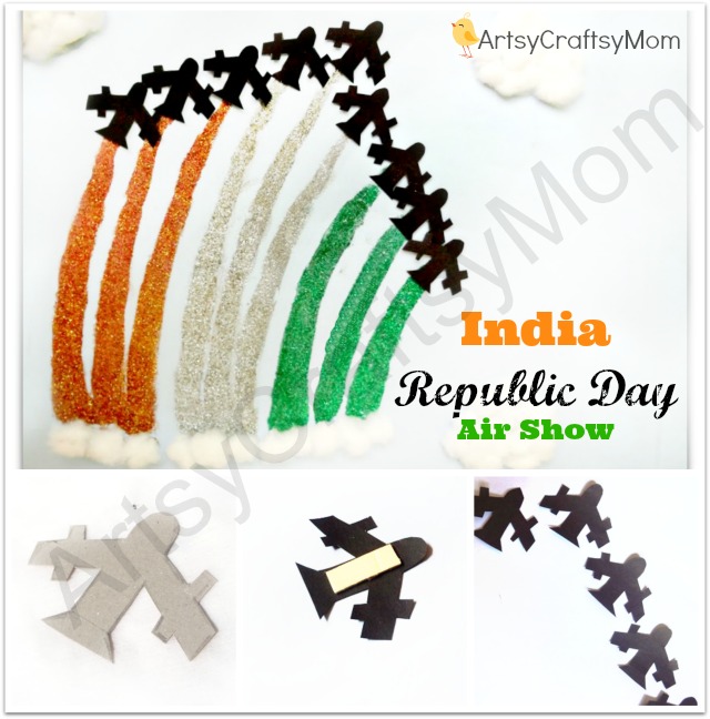 India Republic Day Air Show Collage Craft-1