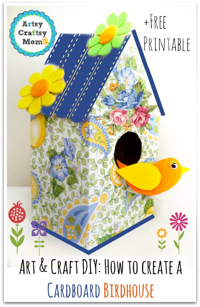 How to make a cardboard birdhouse 