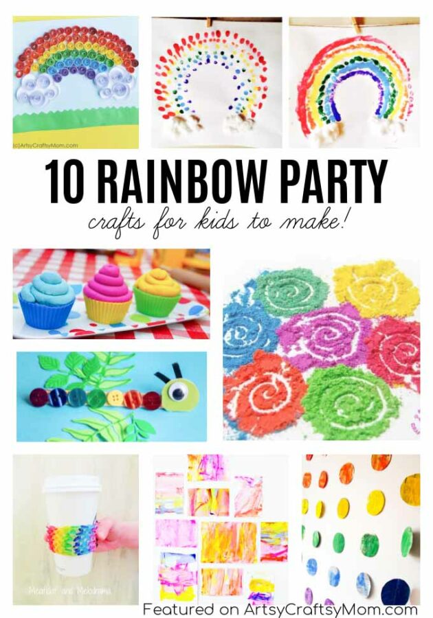 10 Rainbow Party Craft Ideas For Kids - ideas for kids to have some fun with playing, building, and learning.