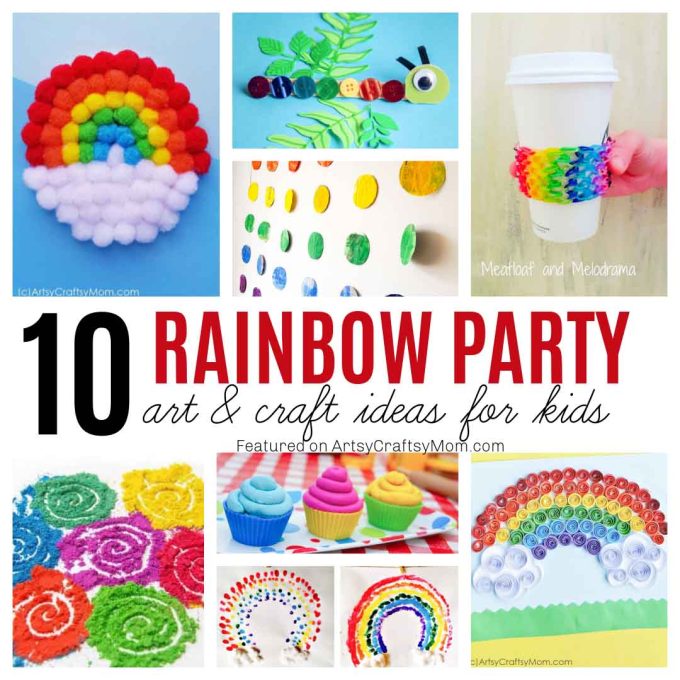 10 Rainbow Party Craft Ideas For Kids - ideas for kids to have some fun with playing, building, and learning.