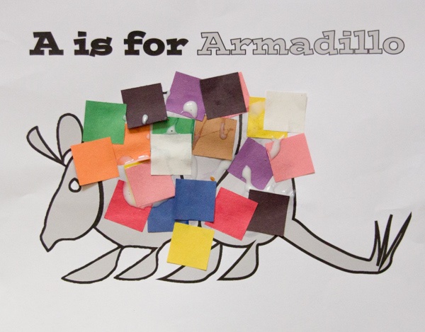 armadillo craft for toddlers