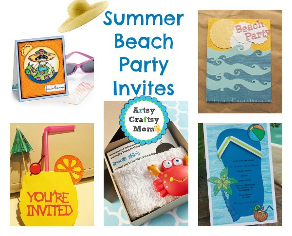 Summer Beach Party Invites