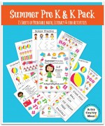 Free Summer Printable Pack for Preschool and Kindergarten