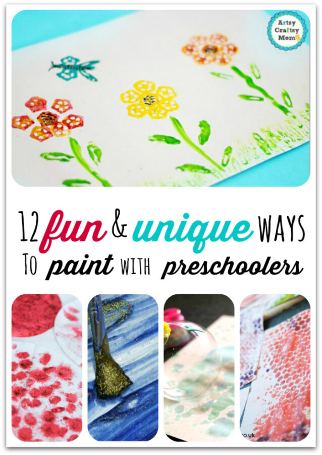 12 fun and unique ways to paint with preschoolers1