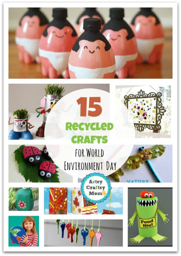 15 Recycled Crafts for World Environment Day