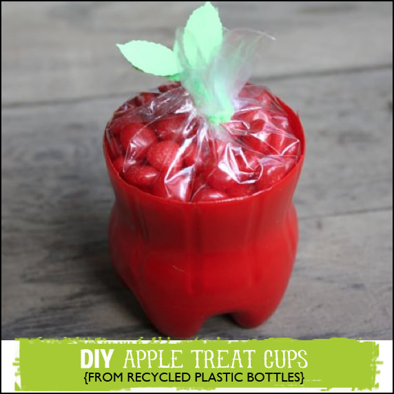 09-Apple-Treat-Cups - ArtsyCraftsyMom.com Teachers love cute handmade gifts from their students. Check out these 12 Useful Crafts For Teachers Day that Kids Can Make without too much time or effort!