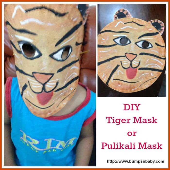 15 Fun Activities to Celebrate Onam with Kids - Pulikali Mask DIY for kids