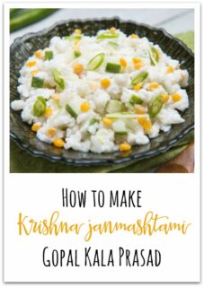 steps on how to make theKrishna Janmashtami gopal kala prasad