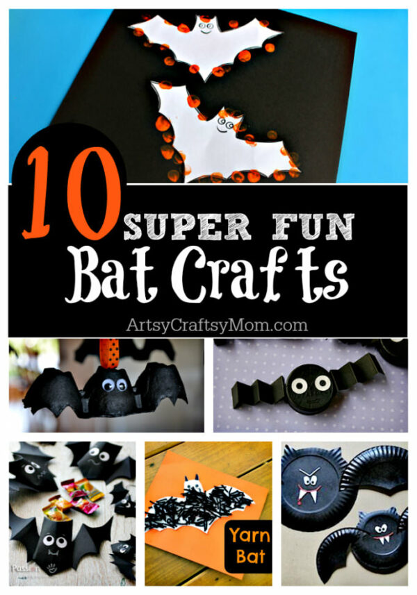 Top 10 Easy Halloween Bat Crafts for Kids - Artsy Craftsy Mom
