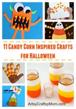11 Candy Corn Inspired Crafts for Halloween