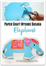 Mysore Dasara Elephant Paper Craft