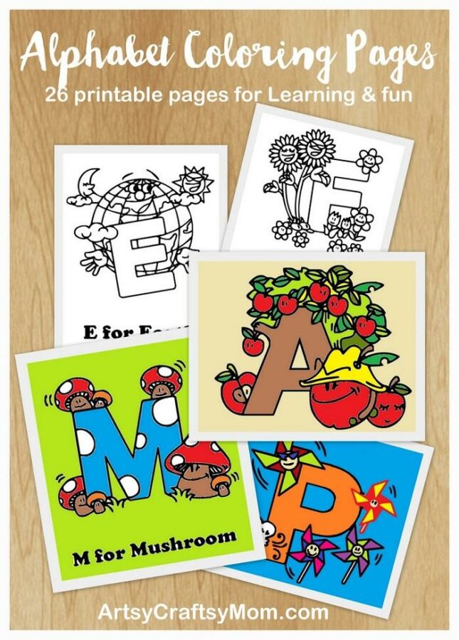 Free Coloring Pages Alphabet Letter