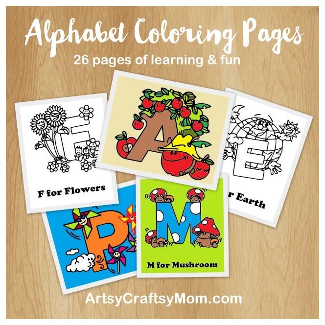 Free Alphabet Letter Coloring pages1
