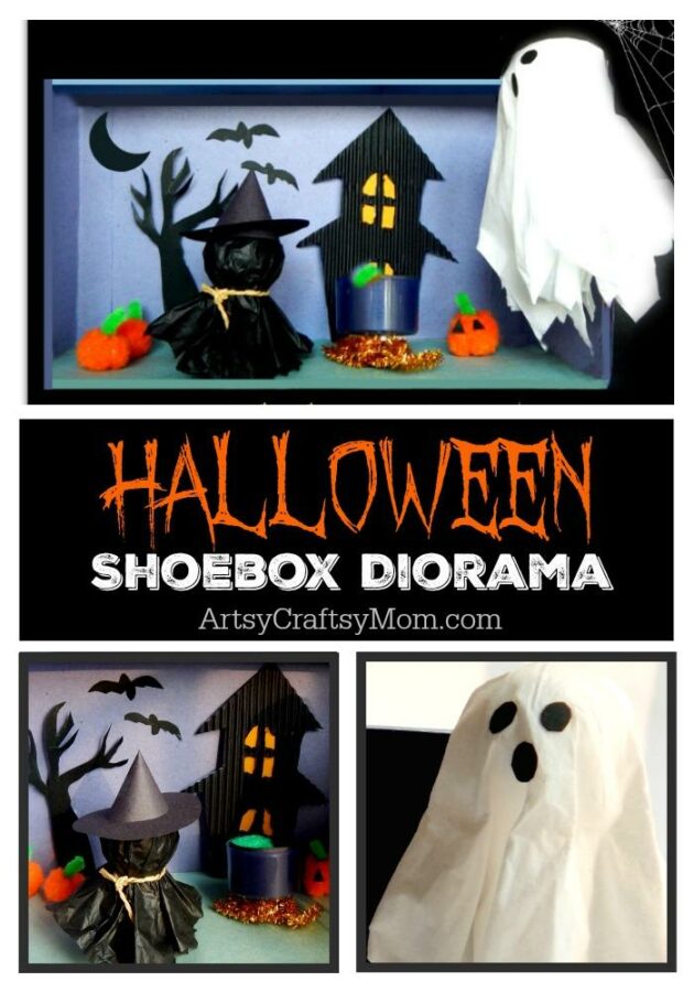Halloween Shoebox Diorama pin1