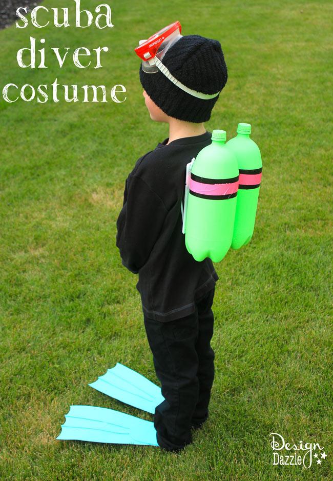 costume-scuba-diving - Try these 21+ Last minute Halloween costume ideas that are both creative and easy and you can pull off in less than one hour. Minions, bandits, dolls and more