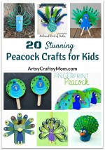 20 Stunning Peacock Crafts for Kids