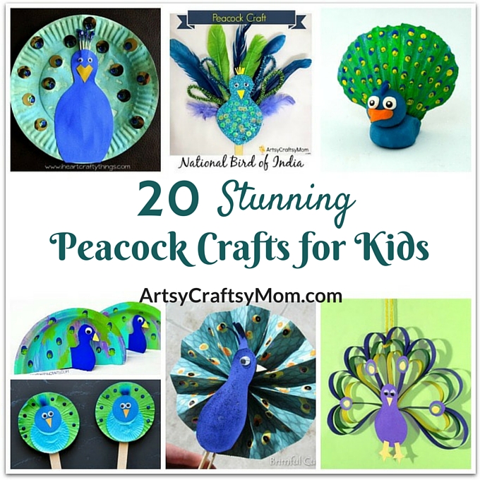 peacock crafts for kids