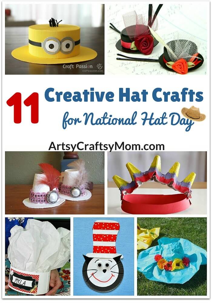 Who ever said that hats were out of style? Join your kids in bringing hats back with these creative hat crafts for National Hat Day.